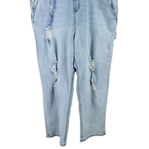 NoBo Overalls Juniors Size XXXL/21 Destroyed Stretch - Picture 4 of 8